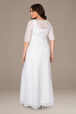 Sweet Serenity Plus Size A-Line Wedding Gown Kiyonna 13170936