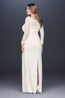 Off-the-Shoulder Long Sleeve Lace Plus Size Gown DB Studio 184213DBW