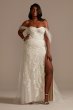 Removable Sleeve and Train Tall Plus Wedding Dress Galina Signature 4XL9LSSWG881