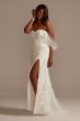 Removable Sleeves Tall Plus Bodysuit Wedding Dress Galina Signature 4XL9MBSWG881