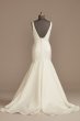 Plunge Mermaid Satin Tall Plus Wedding Dress DB Studio 4XL9WG4016