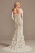 Detachable Sleeves Lace Sheath Tall Wedding Dress DB Studio 4XLWG4020