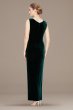 Stretch Velvet Surplice Gown with Cascade Slit Alex Evenings 81918571