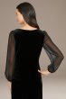 Illusion Sleeve Stretch Velvet Petite Blouse Alex Evenings 82918231