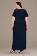 Ladder Sleeve Knot-Front Matte Jersey Gown Alex Evenings 84351544