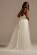 Sequin Removable Train Plus Size Wedding Dress Galina Signature 9SWG882