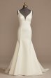 Plunge Mermaid Satin Plus Size Wedding Dress DB Studio 9WG4016