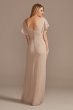 Flutter Sleeve Bridesmaid Dress with Cascade David's Bridal F20320