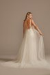 Sequin Applique Wedding Dress with Removable Train Galina Signature SWG882