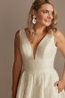 Floral Jacquard V-Neck Wedding Dress DB Studio WG4012DB