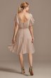 Flutter Sleeve Chiffon Short Bridesmaid Dress David's Bridal F20241