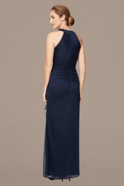 Long A-Line Chiffon Halter Dress 8132958