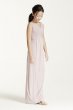 Long Sleeveless Dress with Ruched Waist David's Bridal JB5728