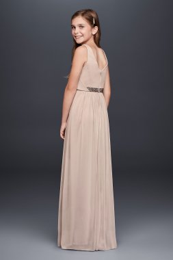 Long Jersey Style-Your-Way 2 Tie Bridesmaid Dress David's Bridal W10502