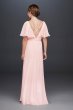 Flutter Crinkle Chiffon Junior Bridesmaid Dress David's Bridal JB9614