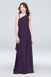 Georgette One Shoulder Junior Bridesmaid Dress JB9894