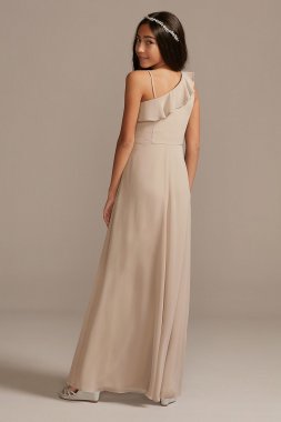 Long Jersey Style-Your-Way 2 Tie Bridesmaid Dress David's Bridal W10502