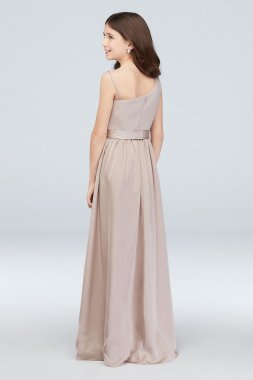 High-Neck Sequin and Mesh Gown with Keyhole DB Studio DS270021