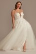 Tall Plus Removable Straps Tulle Wedding Dress Galina Signature 4XL9LSSWG898