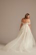 Tall Plus Tulle Bodysuit Wedding Dress with Straps Galina Signature 4XL9MBSWG898