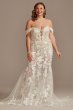 Tall Plus Embellished Illusion Lace Wedding Dress Galina Signature 4XL9MBSWG899