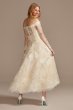 Off Shoulder Applique Tall Wedding Dress Oleg Cassini 4XLCWG902