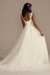 Tall Removable Straps Lined Tulle Wedding Dress Galina Signature 4XLLSSWG898