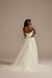 Tall Removable Straps Tulle Bodysuit Wedding Dress Galina Signature 4XLMBSWG898