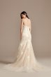 Lace Applique Mermaid Petite Wedding Dress Oleg Cassini 7CWG912