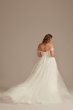 Removable Straps Tulle Plus Size Wedding Dress Galina Signature 9LSSWG898