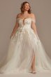 Plus Tulle Bodysuit Wedding Dress with Straps Galina Signature 9MBSWG898