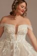 Plus Tulle Bodysuit Wedding Dress with Straps Galina Signature 9MBSWG898