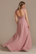 Lace Chiffon Tank Long Bridesmaid Dress F20357