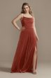 Velvet Cowl Neck Spaghetti Strap Bridesmaid Dress F20439