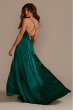 Charmeuse Cowl Bridesmaid Dress with Lace-Up Back Galina Signature GS290035