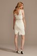 Short Lace Sheath Dress with Illusion Details DB Studio WBM2596