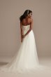 Pleated Bodice Tulle Strapless Wedding Dress DB Studio WG4039