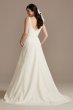 Scalloped Lace A-Line Square Neck Wedding Dress DB Studio WG4046