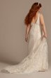 V-Neck Scalloped Lace Tall Plus Wedding Dress Melissa Sweet 4XL8MS251250