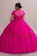 Corded Lace Plus Size Quince Ball Gown with Bolero Fifteen Roses 8FR2112