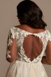 Long Sleeve Lace Appliqued Tall Plus Wedding Dress Galina Signature 4XL9SLSWG862