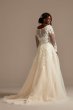 Lace and Tulle Long Sleeve Tall Plus Wedding Dress David's Bridal Collection 4XL9SLWG3861