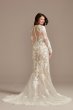 Long Sleeve Sequin Floral Tall Wedding Dress Galina Signature 4XLSLSWG843