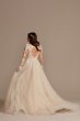 Long Sleeve Lace Appliqued Tall Wedding Dress Galina Signature 4XLSLSWG862