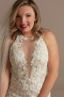 Illusion Keyhole Bodysuit Petite Wedding Dress Galina Signature 7MBSWG843