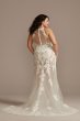 Illusion Keyhole Bodysuit Plus Size Wedding Dress Galina Signature 9MBSWG843