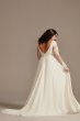 Long Sleeve Lace Applique Plus Size Wedding Dress Galina Signature 9SLLBSWG842