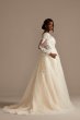 Lace and Tulle Long Sleeve Ball Gown Wedding Dress David's Bridal Collection 9SLWG3861