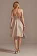 Spaghetti Strap Satin Short Bridesmaid Dress David's Bridal F20245