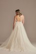 Beaded Plunge Illusion Bodysuit Wedding Dress Galina Signature MBSWG837